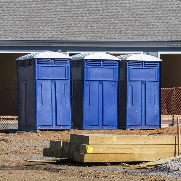 how can i report damages or issues with the porta potties during my rental period in Greenwood